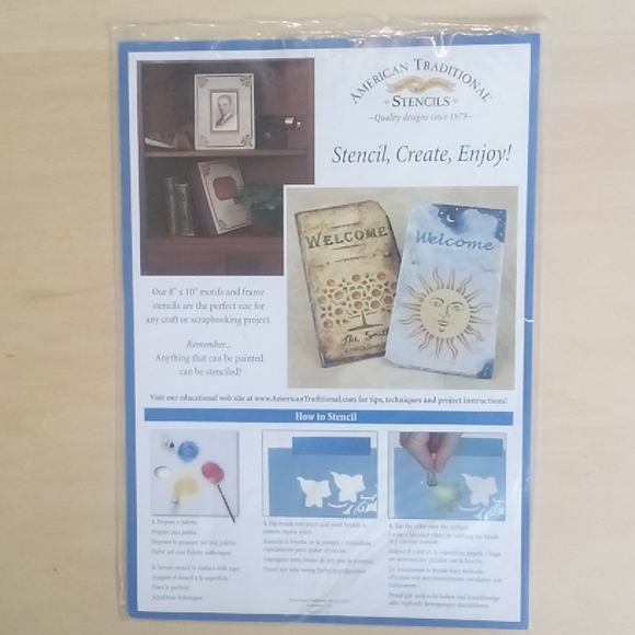 2/$15 Stencil 1" Letters Calligraphy Font - Picture 3 of 4